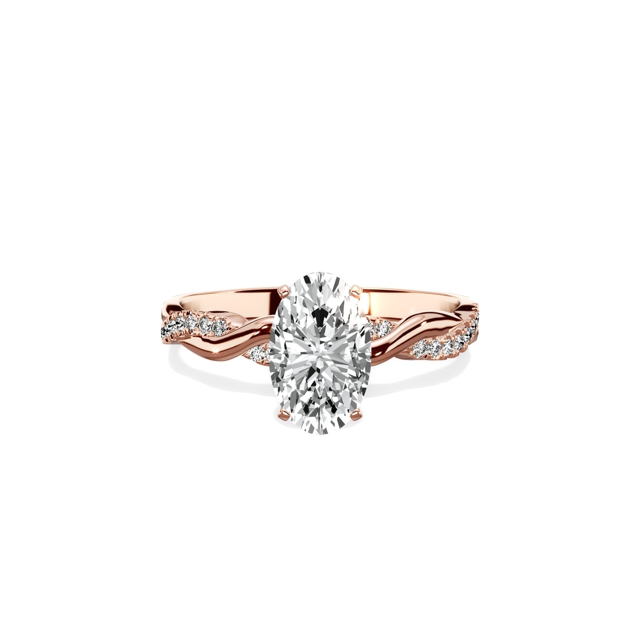 Intertwined Solitaire Engagement Ring - The Better Diamonds