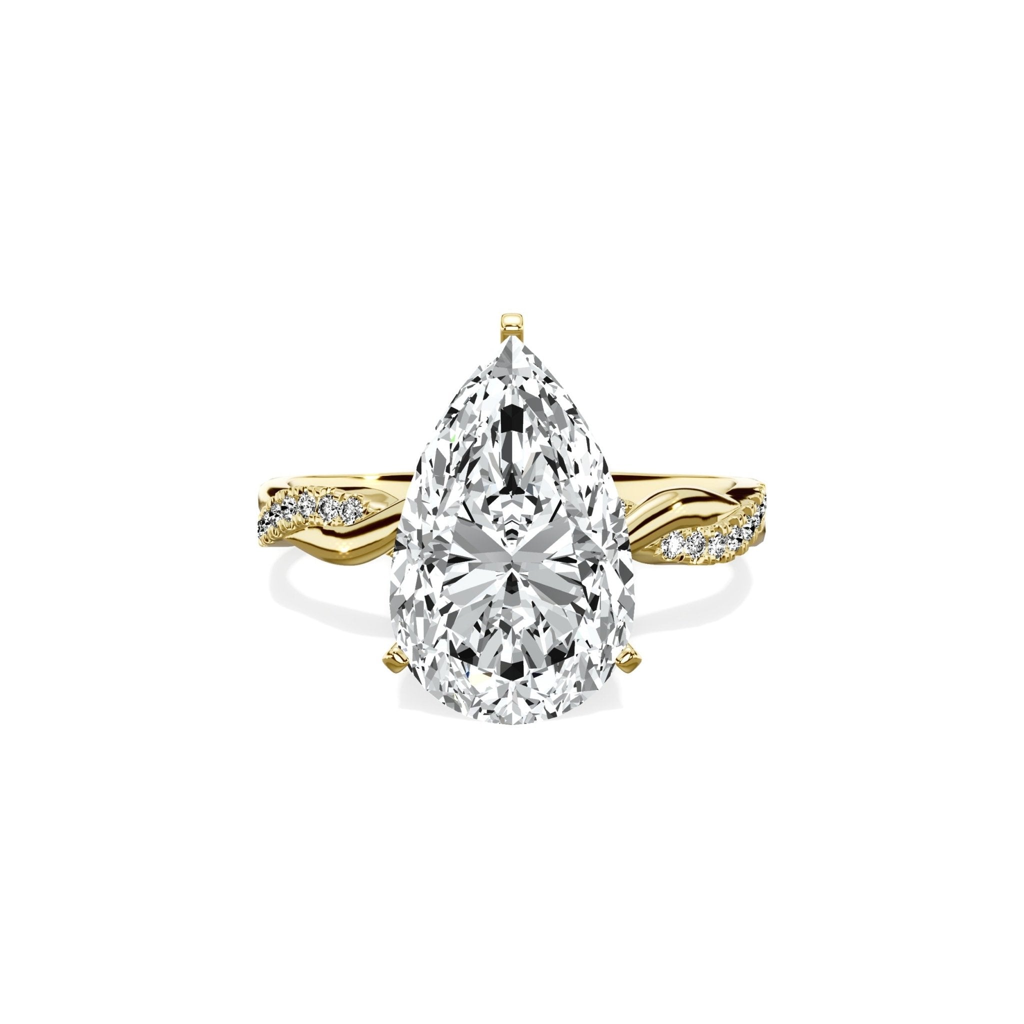 Intertwined Solitaire Engagement Ring - The Better Diamonds