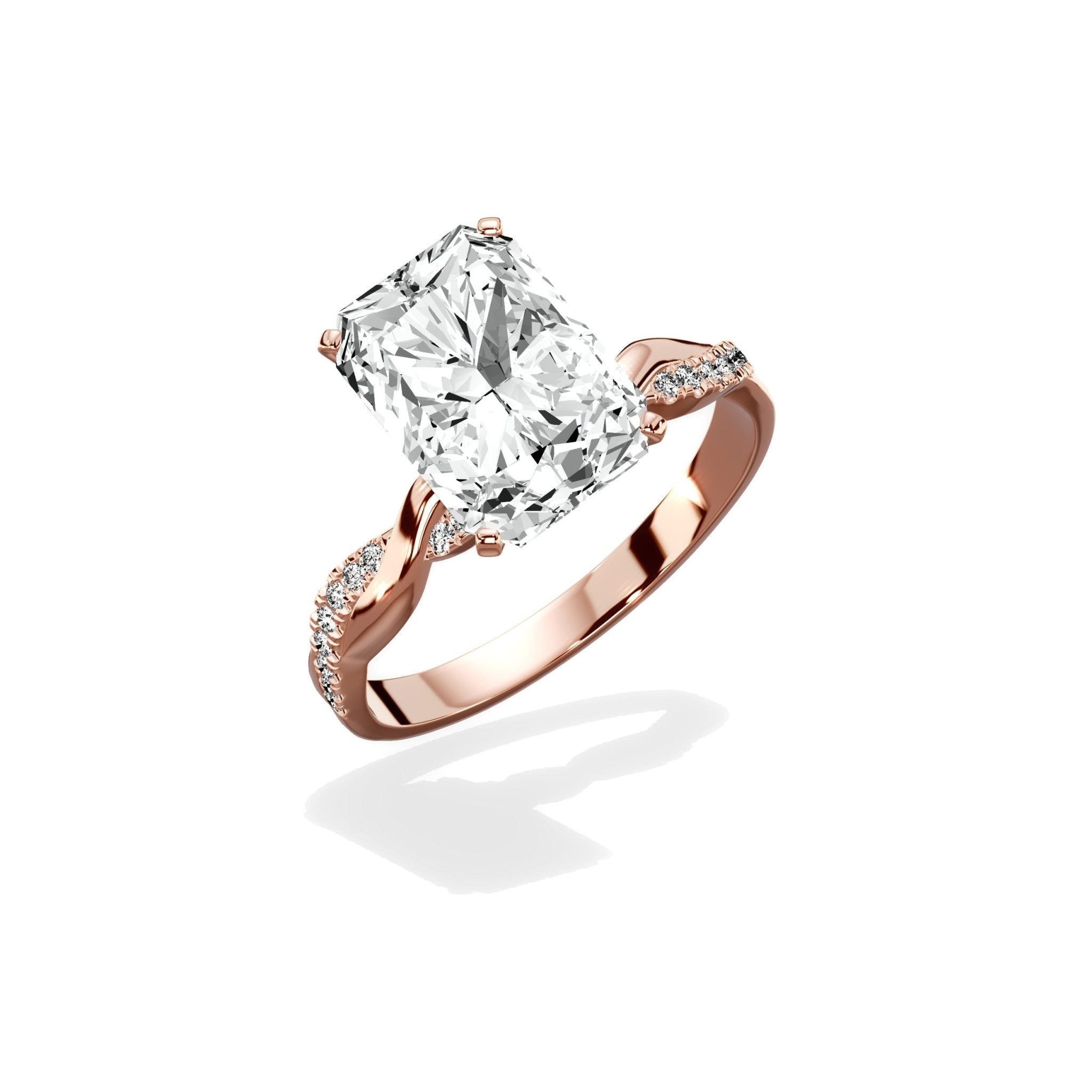 Intertwined Solitaire Engagement Ring - The Better Diamonds