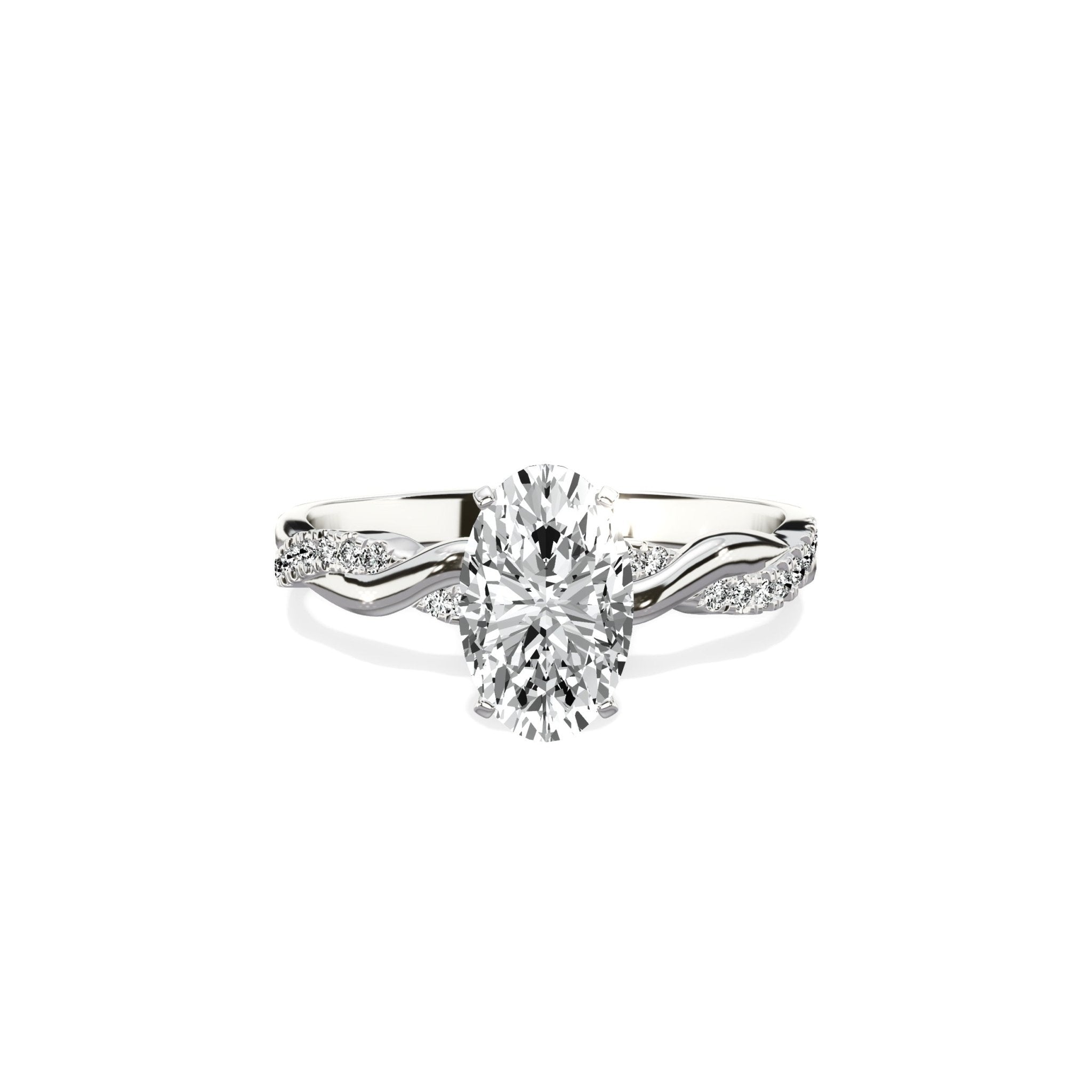 Intertwined Solitaire Engagement Ring - The Better Diamonds