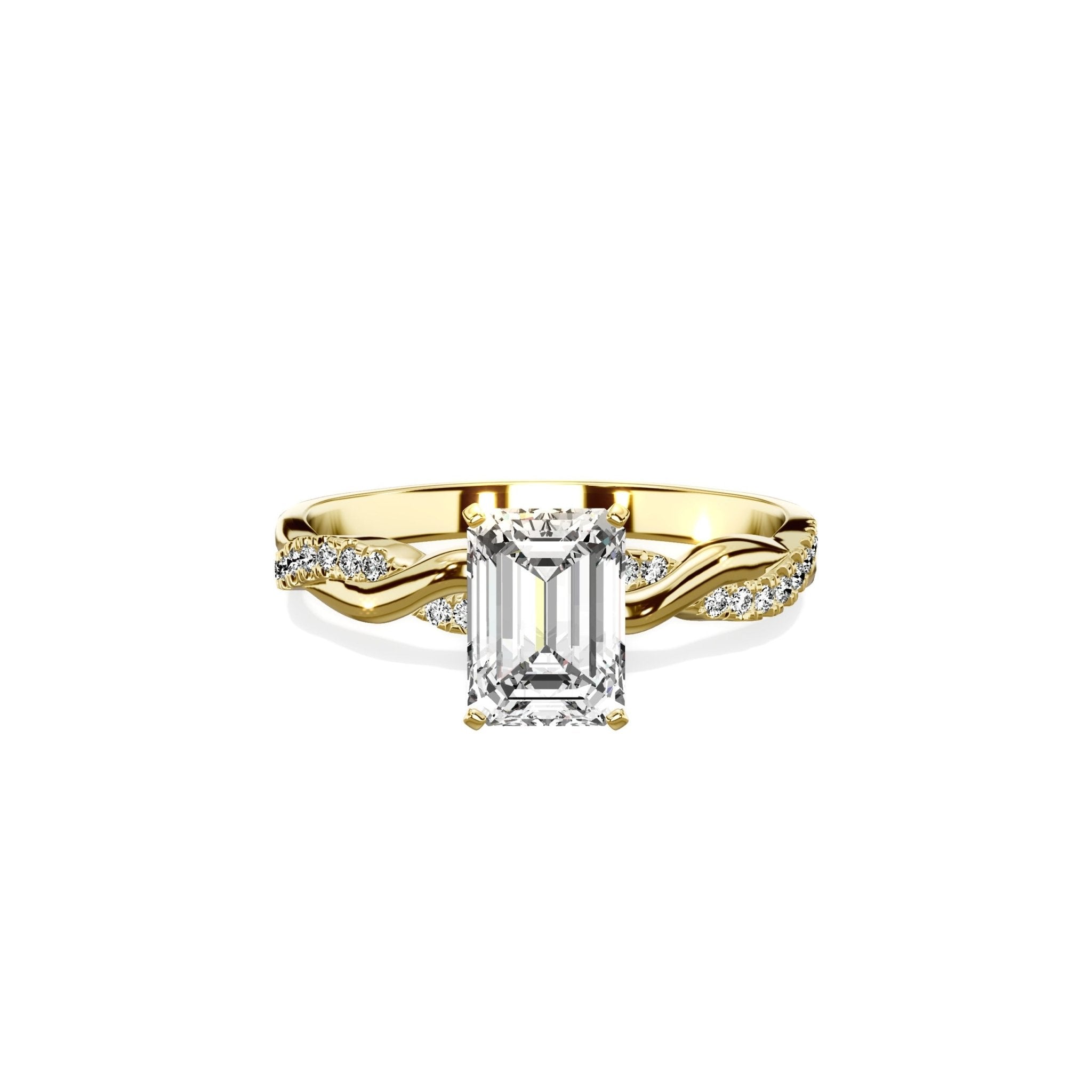 Intertwined Solitaire Engagement Ring - The Better Diamonds