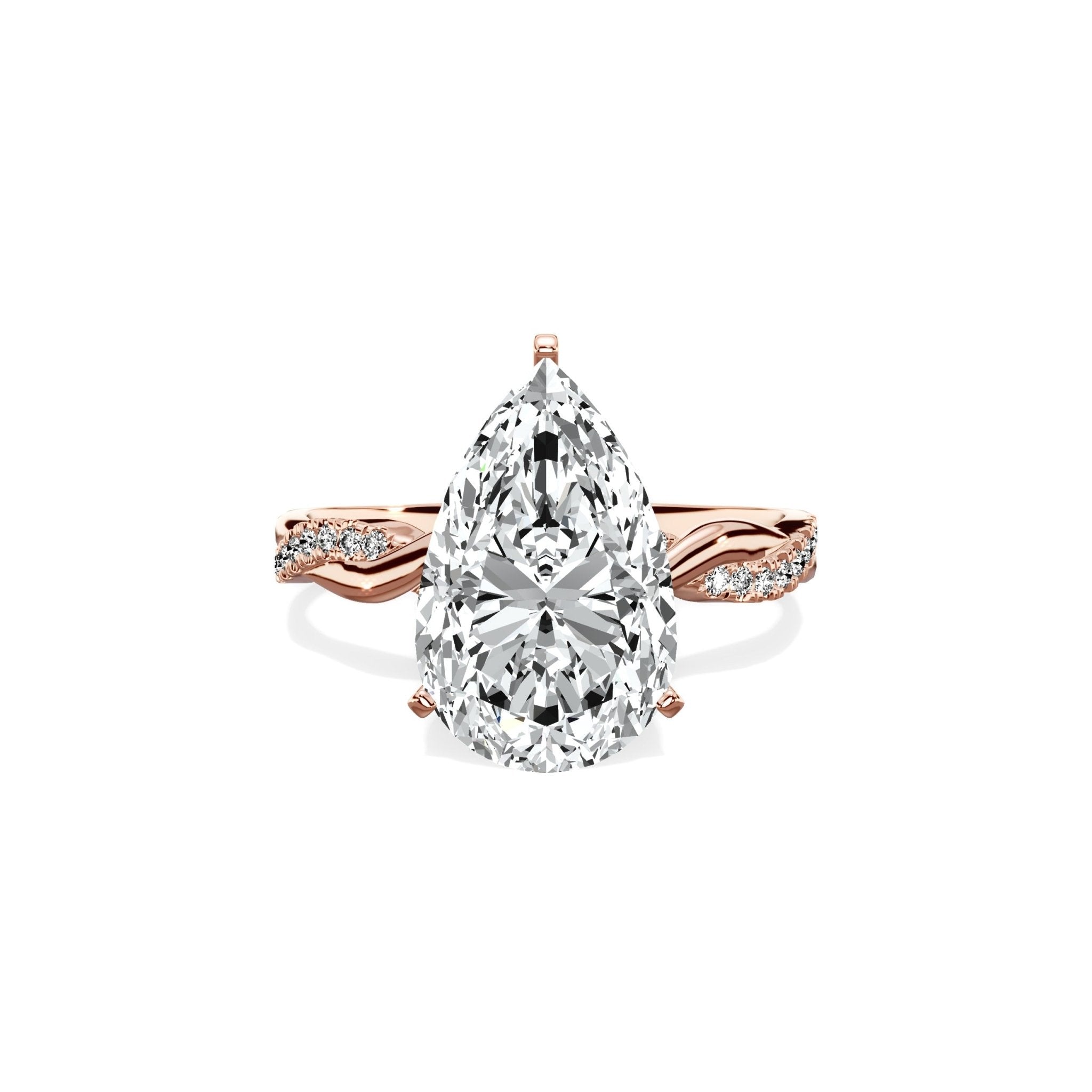 Intertwined Solitaire Engagement Ring - The Better Diamonds