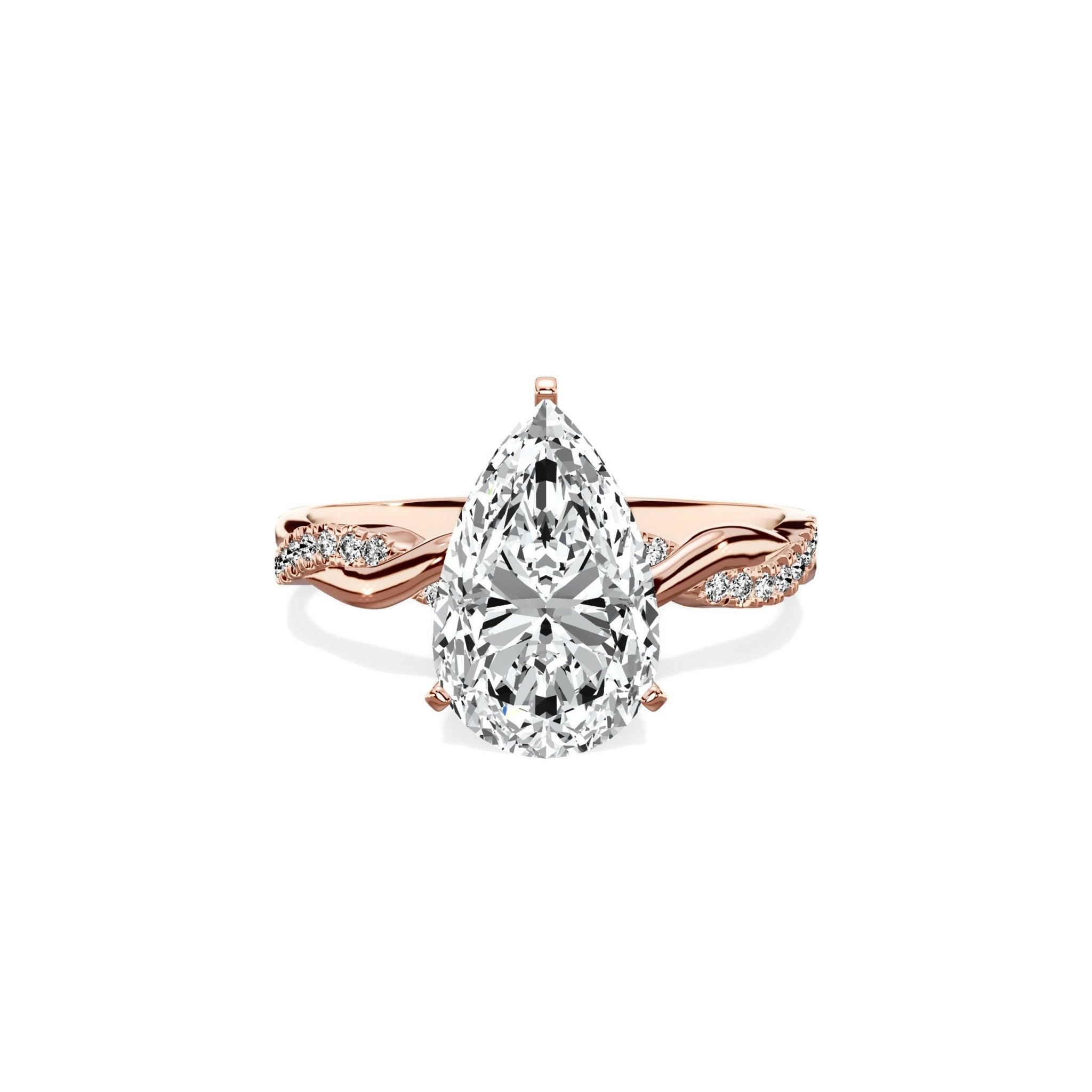 Intertwined Solitaire Engagement Ring - The Better Diamonds