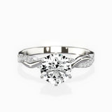 Intertwined Solitaire Engagement Ring - The Better Diamonds