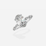 Marquise Band Solitaire Engagement Ring - The Better Diamonds