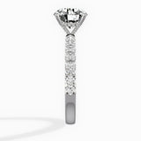 Martini Hidden Halo 1.55 ct Round Engagement Ring in White Gold - The Better Diamonds