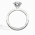Martini Hidden Halo 1.55 ct Round Engagement Ring in White Gold - The Better Diamonds
