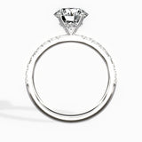 Martini Hidden Halo 1.55 ct Round Engagement Ring in White Gold - The Better Diamonds