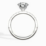 Martini Hidden Halo 1.55 ct Round Engagement Ring in White Gold - The Better Diamonds