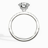 Martini Hidden Halo 1.55 ct Round Engagement Ring in White Gold - The Better Diamonds