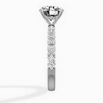 Martini Hidden Halo 1.55 ct Round Lab Grown Diamond Engagement Ring in 14K White Gold - The Better Diamonds