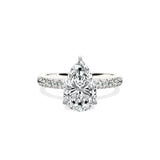 Martini Hidden Halo Engagement Ring - The Better Diamonds