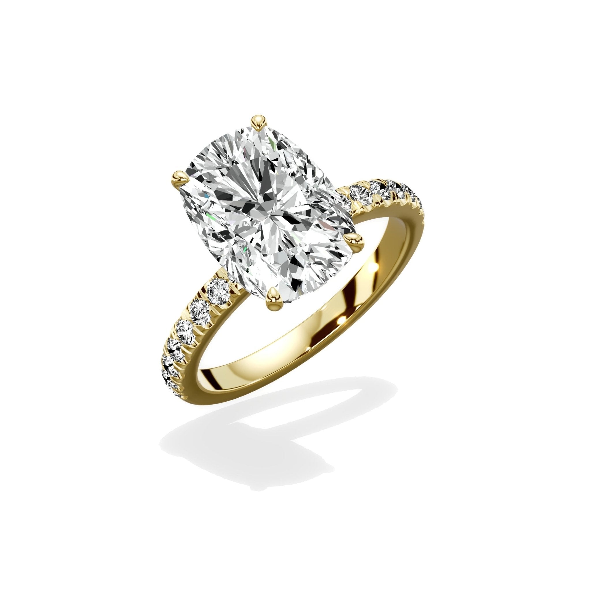 Martini Hidden Halo Engagement Ring - The Better Diamonds