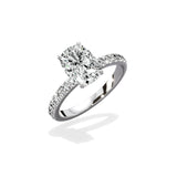 Martini Hidden Halo Engagement Ring - The Better Diamonds