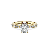 Martini Hidden Halo Engagement Ring - The Better Diamonds