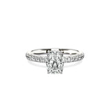 Martini Hidden Halo Engagement Ring - The Better Diamonds