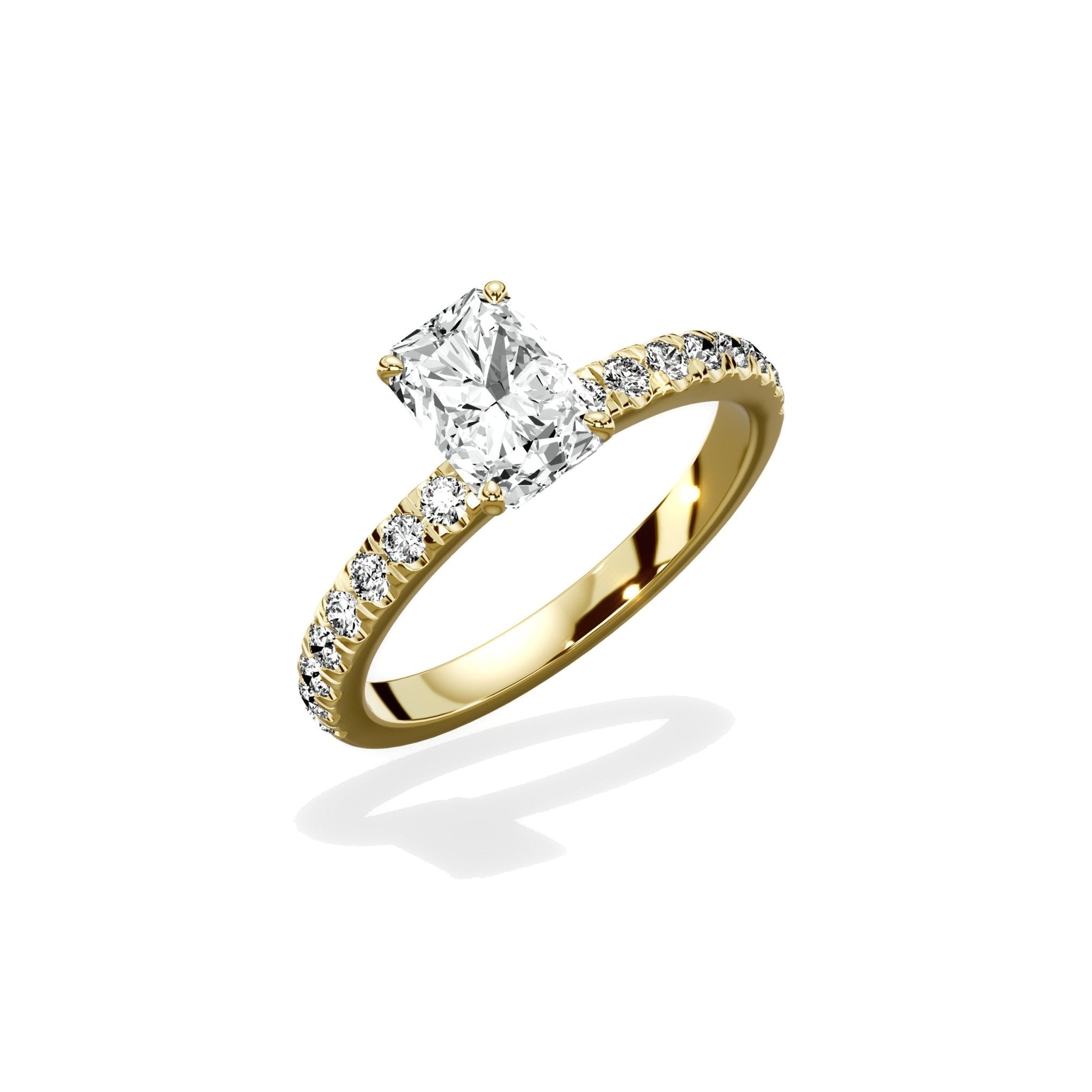 Martini Hidden Halo Engagement Ring - The Better Diamonds