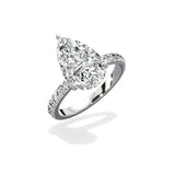 Martini Hidden Halo Engagement Ring - The Better Diamonds