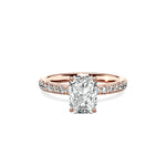 Martini Hidden Halo Engagement Ring - The Better Diamonds