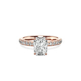 Martini Hidden Halo Engagement Ring - The Better Diamonds