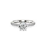 Martini Hidden Halo Engagement Ring - The Better Diamonds