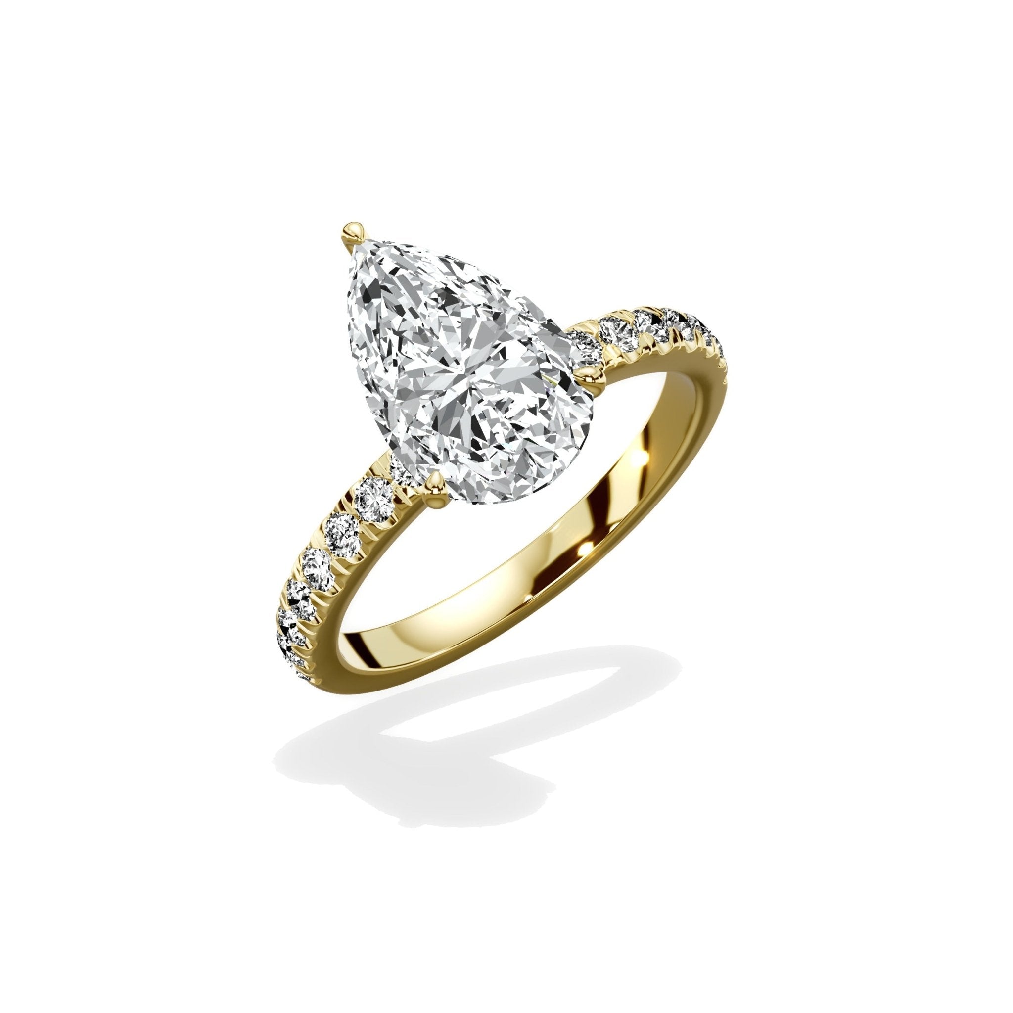 Martini Hidden Halo Engagement Ring - The Better Diamonds