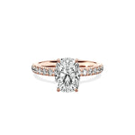 Martini Hidden Halo Engagement Ring - The Better Diamonds