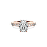 Martini Hidden Halo Engagement Ring - The Better Diamonds