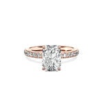 Martini Hidden Halo Engagement Ring - The Better Diamonds