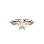 Martini Hidden Halo Engagement Ring - The Better Diamonds