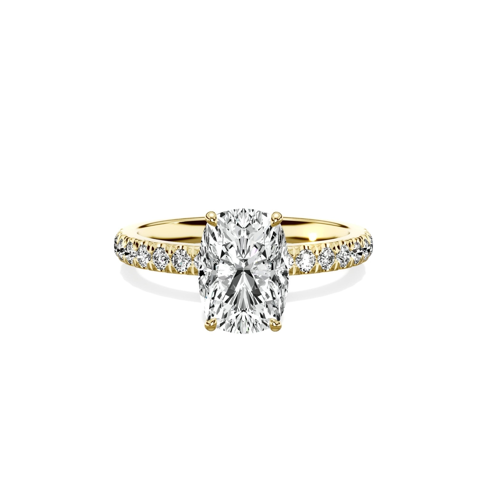 Martini Hidden Halo Engagement Ring - The Better Diamonds