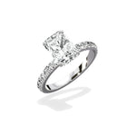 Martini Hidden Halo Engagement Ring - The Better Diamonds