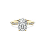 Martini Hidden Halo Engagement Ring - The Better Diamonds