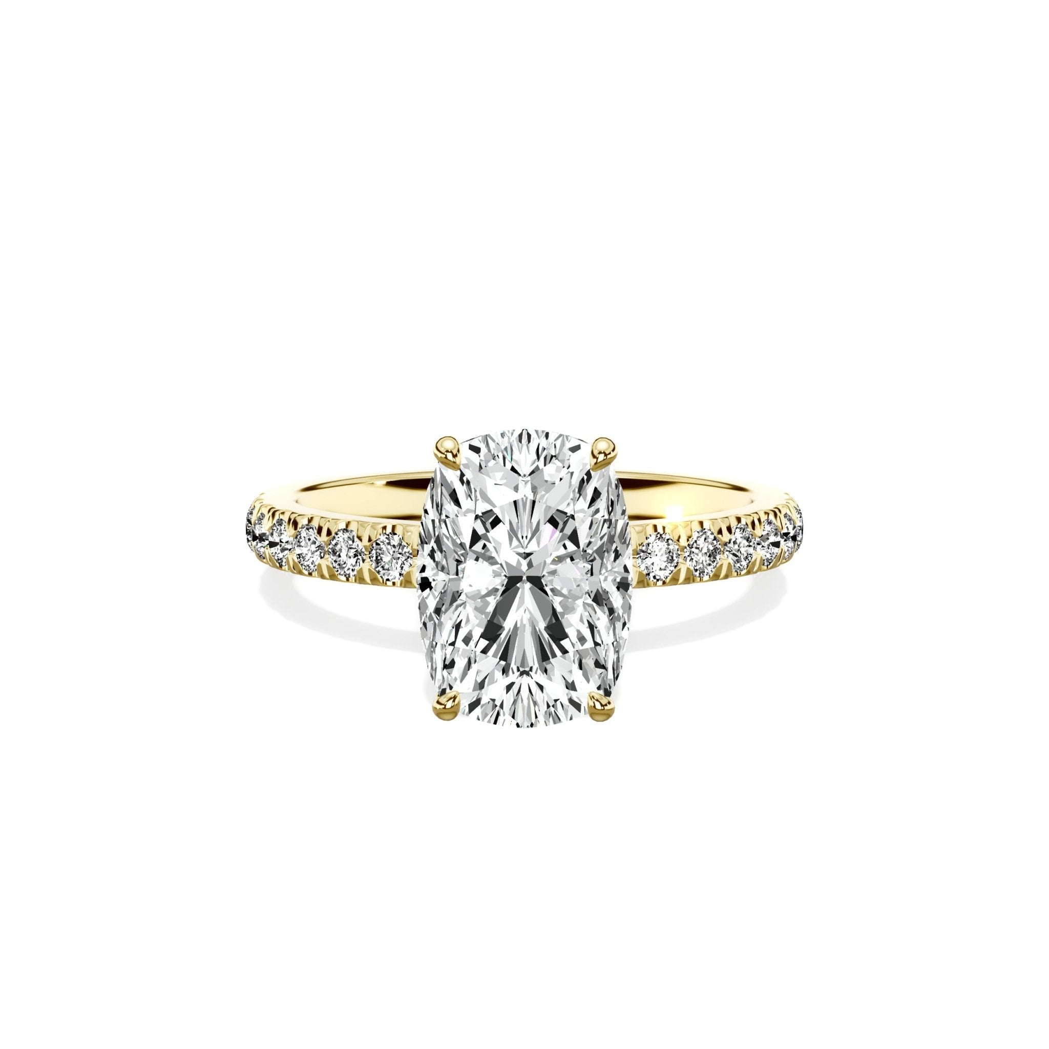 Martini Hidden Halo Engagement Ring - The Better Diamonds