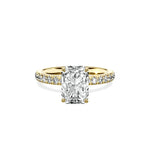 Martini Hidden Halo Engagement Ring - The Better Diamonds