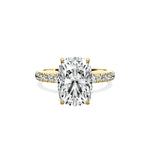 Martini Hidden Halo Engagement Ring - The Better Diamonds