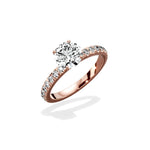 Martini Hidden Halo Engagement Ring - The Better Diamonds