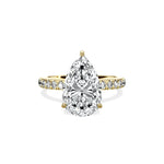 Martini Hidden Halo Engagement Ring - The Better Diamonds