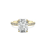 Martini Hidden Halo Engagement Ring - The Better Diamonds