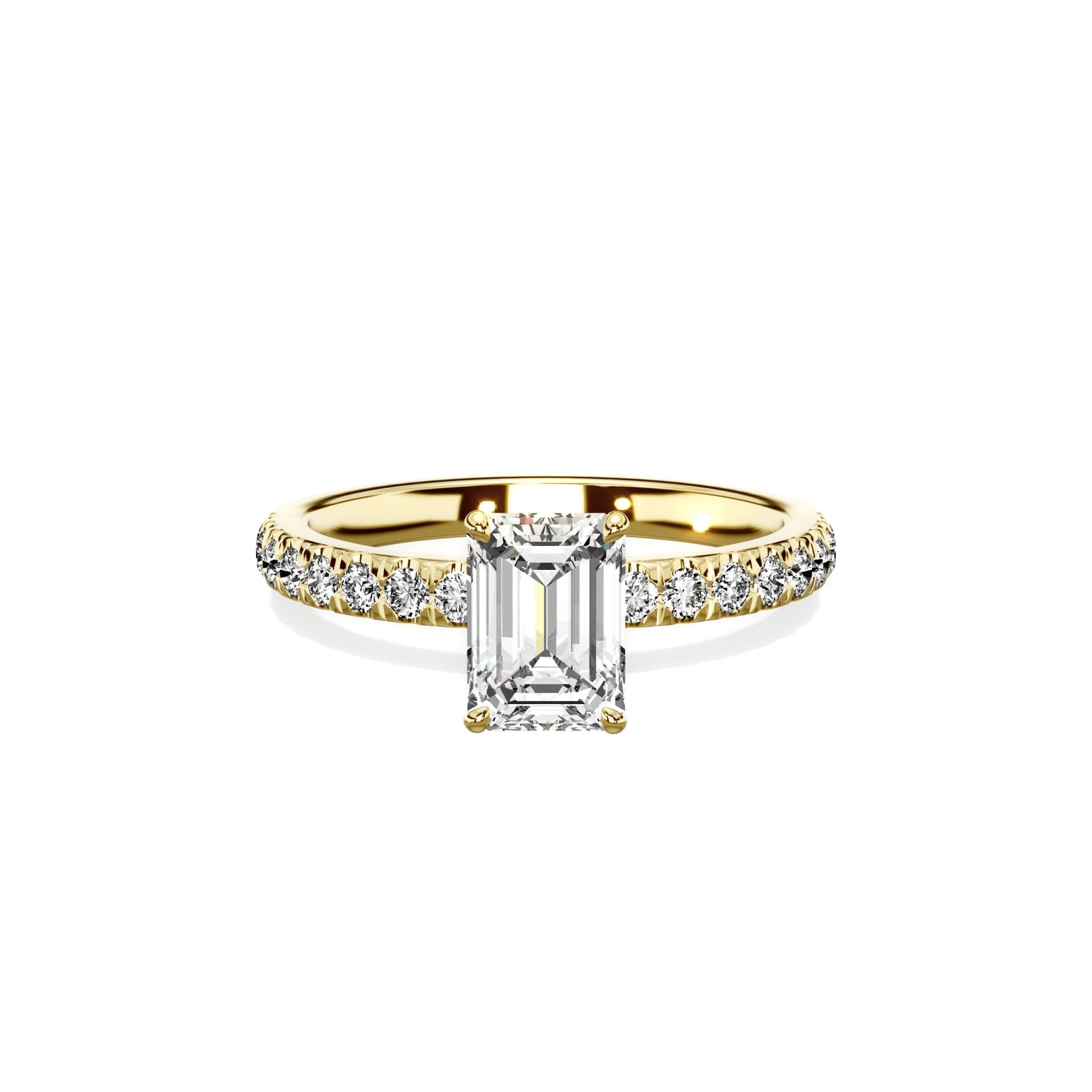 Martini Hidden Halo Engagement Ring - The Better Diamonds