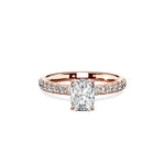 Martini Hidden Halo Engagement Ring - The Better Diamonds