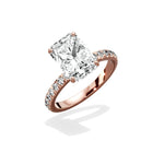 Martini Hidden Halo Engagement Ring - The Better Diamonds