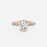 Martini Hidden Halo Engagement Ring