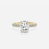 Martini Hidden Halo Engagement Ring