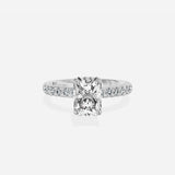 Martini Hidden Halo Engagement Ring