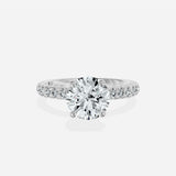 Martini Hidden Halo Engagement Ring