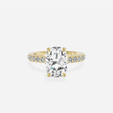 Martini Hidden Halo Engagement Ring