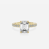 Martini Hidden Halo Engagement Ring