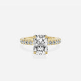 Martini Hidden Halo Engagement Ring