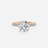 Martini Hidden Halo Engagement Ring